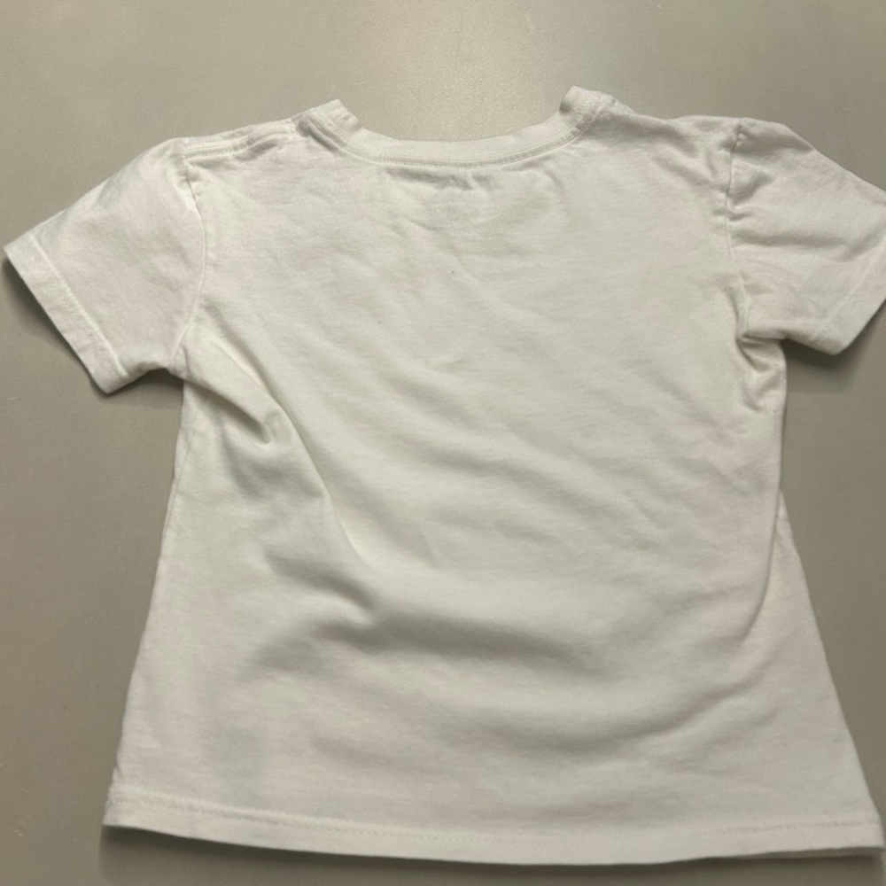 Armani Exchange off white girls TShirt with sparkly graphic, Size XS - Picture 2 of 3